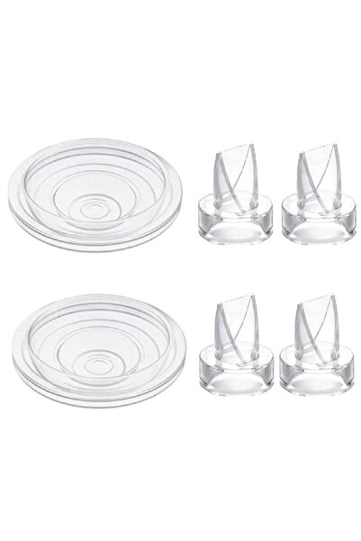 Choice طقم من 6 قطع شفاف من السيليكون مع صمامات منقار البط المطاطية مع غشاء س...