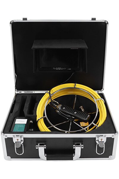 GÜMRÜK BEY F9119 9” Ekranlı 30 Metre Boru Muayene Kamerası 12.6V 1A Yılan Kamera Gider Endoskopu Taşıma Çantası