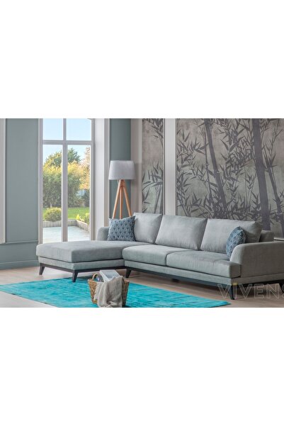 Vivense Nago Köşe Koltuk, Gri, Sol Köşe