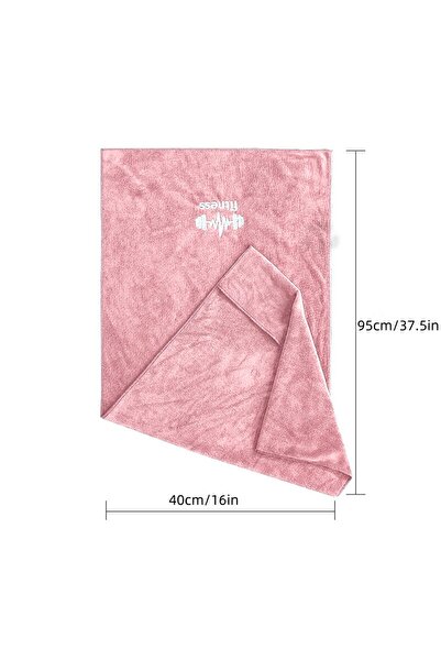 Choice منشفة لياقة بدنية وردية مقاس 40×95 سم للرياضة متعددة الوظائف سريعة الج...