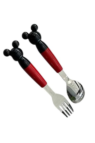 OEM Set of 2 cutlery with Mickey Mouse design
