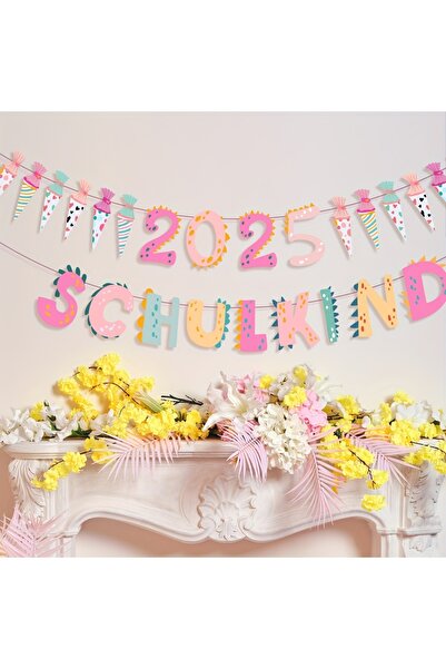 Choice طفلة مدرسة وردية 2025، أكياس سكر مزخرفة بإكليل مدرسي وردي، فتاة مسجلة ...