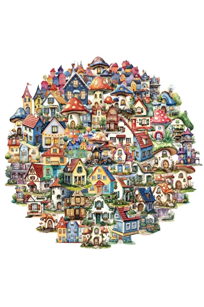 Choice 50PCS 50PCS Fairy Tale House PET Material Stickers DIY Luggage Speaker Water Cup Notebook Waterproof