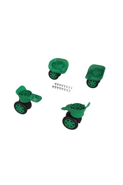 keo-plus عجلة حقيبة ABS ذات عجلتين مزدوجتين لون أخضر