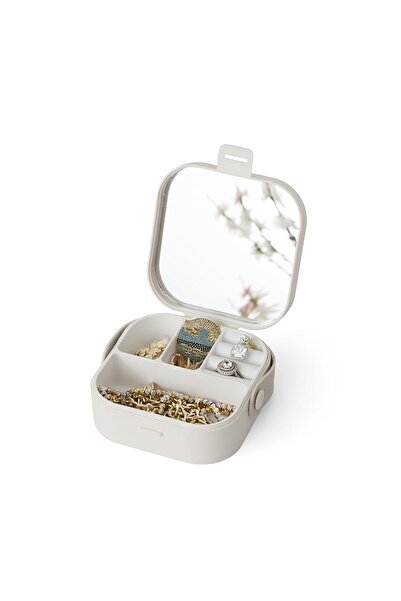 Bayev Wenken Mini Mirrored Jewelry Jewelry Box 3464 - Makeup Mirror Bag Size Jewelry Organizer