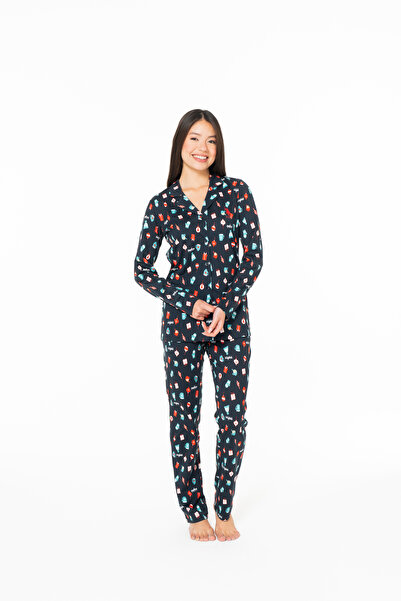 U.S. Polo Assn. U.S. Polo Assn. Women's Navy Blue Pajama Set