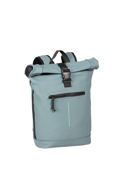 NEW REBELS Rucsac New Rebels Mart‑new York Rolltop, Culoare Albastru Deschis, Material Poliester, 30x12x43 cm