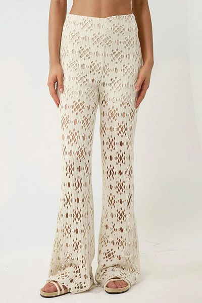 Hiccup Pantaloni cu picioare late cu model Pika Collection