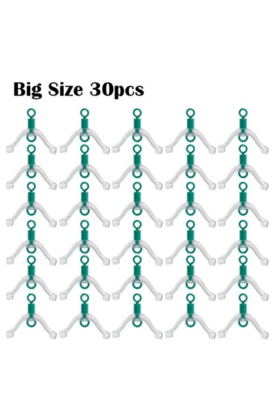 Choice 30 قطعة كبيرة من موصلات الصيد البلاستيكية المضادة للتشابك ذات 8 أشكال،...