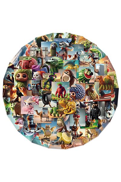 Choice 50PCS 62PCS Foreign Shan Hai Jing Fruit Animal Funny Graffiti Stickers DIY Luggage Skateboard Water