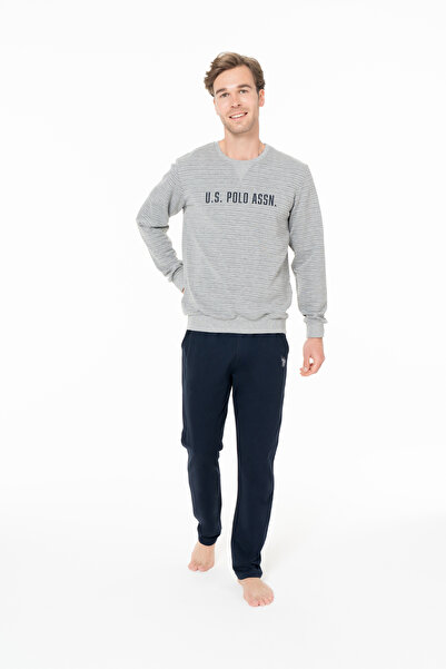 U.S. Polo Assn. U.S. Polo Assn. Men's Gray Melange Home Wear