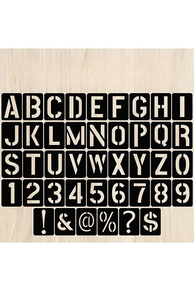 Choice 1 Set 42pcs/set DIY Craft Alphabet Stencil Reusable Embossing Template Alphabet Stencil Numbers and