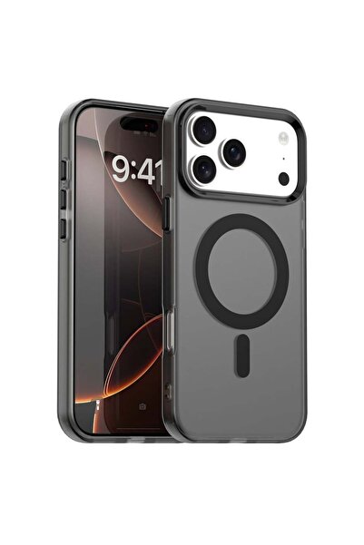 SKYDDAR INNOVATION Carcasă pentru iPhone 17 Pro Max, CandyCase, Magsafe, set de autocolante, Negru