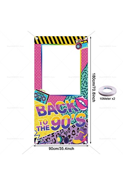 Choice1 إطار تصوير من الفينيل 90 × 180 سم، تصميم 3، مستوحى من حقبتي الثمانيني...