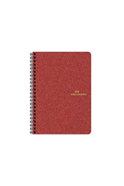 KESKİN COLOR دفتر ملاحظات Keskin 17x24 ذو غطاء صلب وحلزوني Premier Ofc4 - أحمر
