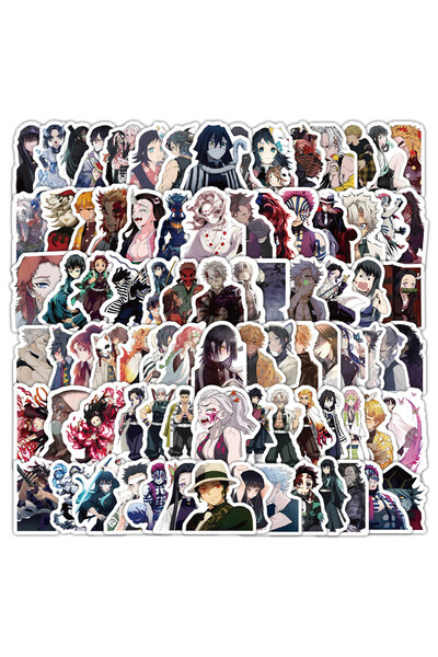 Choice 103 قطعة من ملصقات جرافيتي جديدة من مسلسل أنمي قاتل الشياطين لدراجة نارية وحساب وحافظة أقلام رصاص