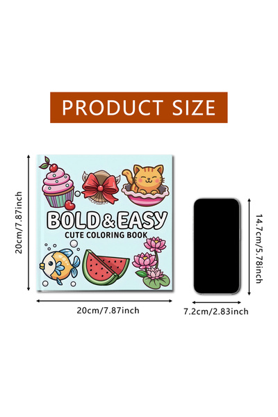 Choice X1-1154 BOLD EASY كتاب تلوين لطيف تعليمي للاسترخاء هدية كتاب رسم جرافي...