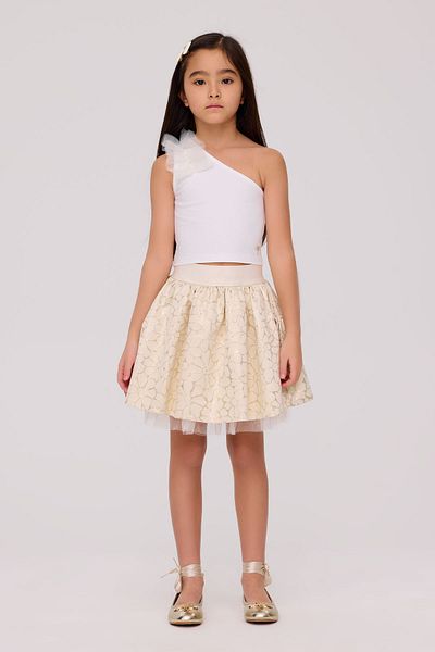 Tyess Girl Gold Skirt