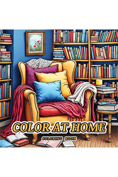 Choice MULTI COLOR AT HOME Bold-easy Patterns Coloring Book for Adults Cute Drawing Book Perfect Gift for P