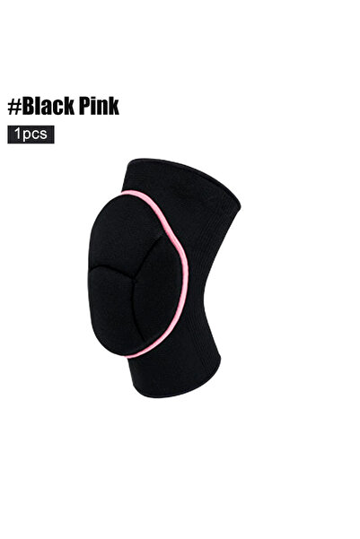 Choice واقيات الركبة من قطعة واحدة باللون الأسود والوردي، إسفنجة سميكة مضادة ...