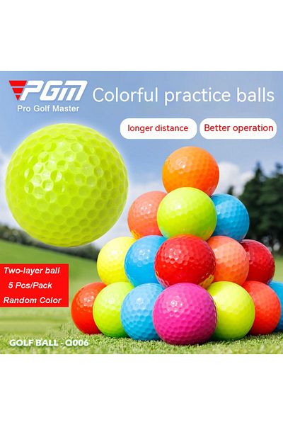 Choice Two-layer Colored 5Pcs/Pack PGM Golf Color Ball New Golf Color Ball Two/Three Layer Practice Ball Mu