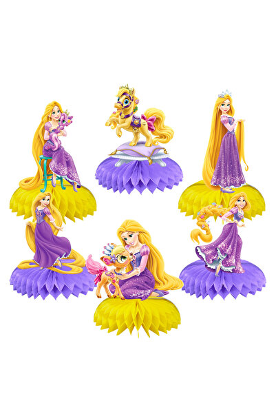 Miniso Rapunzel Rapunzel themed birthday party decorations, festival party honeycomb hanging decorations an