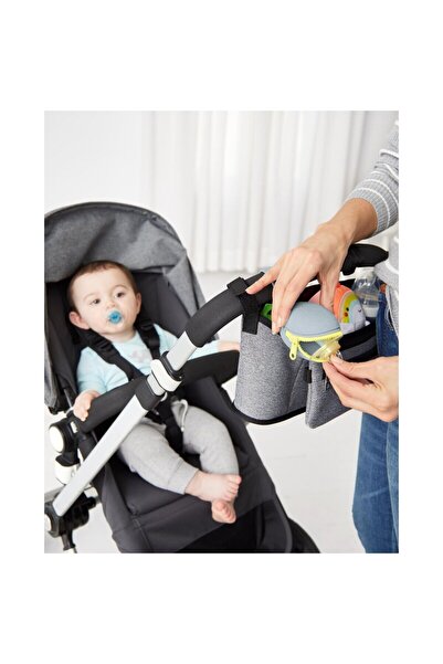Skip Hop Pacifier holder, Skip Hop, Silicone, Grab&Go, BPA and phthalate free. For 2 pacifiers, Gray
