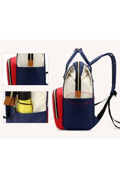 Flippy Multifunctional Backpack for Moms, Flippy, Waterproof Oxford Canvas, Multi-compartment, 43 x 18 x 26