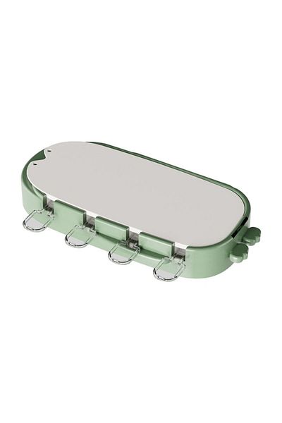 Royal Forma pentru inghetata, 4 compartimente, forme cu animalute, silicon si ABS, 21 x 12.8 x 3cm, verde