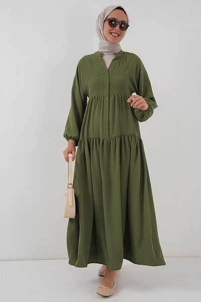 Bigdart 2527 Γυναικείο Μακρύ Φόρεμα Hijab - Χακί