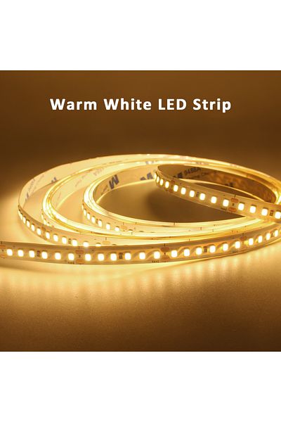 Choice 120LEDs 12V 5M Warm White 12V 24V LED Strip Light SMD 2835 6000K 3000K Warm White Stripe 5M 10M Flex