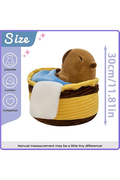 Choice 30cm Capybara Take a Shower Capybara Plush Toy Stuffed Animals Pillow Hugging Toy Creative Trick Hom