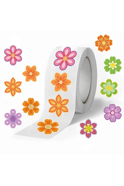 Choice 500PCS 500Pcs Flowers Stickers Roll Water Botter Laptop Decorations DIY Skateboard Cute Kawaii Vase