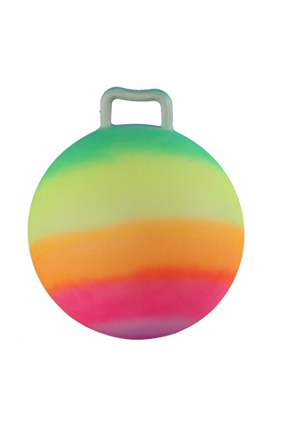 Choice كرة قفز رياضية للأطفال بقطر 18 بوصة من rainbow1، كرة قفز بمقبض للأطفال