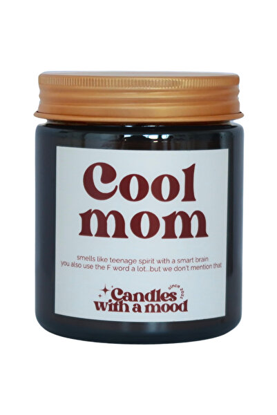 Candles with a mood Lumânare parfumată din ceară de soia COOL MOM prună damso...