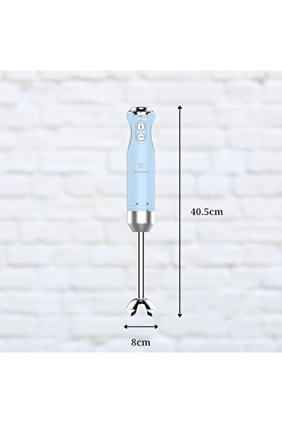 White Westinghouse Westinghouse USA Retro Hand Blender – 600W Handheld Stick Blender, Blue | Stainless Steel Immersio