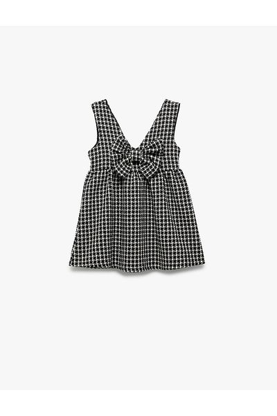 Koton Bow Detailed V-Neck Strap Gilet Dress