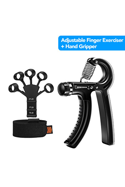 Choice قبضة اليد - قبضة الإصبع - 5-60 كجم - قبضة يد ثقيلة قابلة للتعديل - أدا...