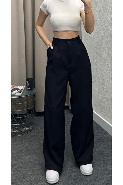 OurStyles Aura>>>>Women's High Belt Pocket and Pleated Double Fabric Pants (New Season)