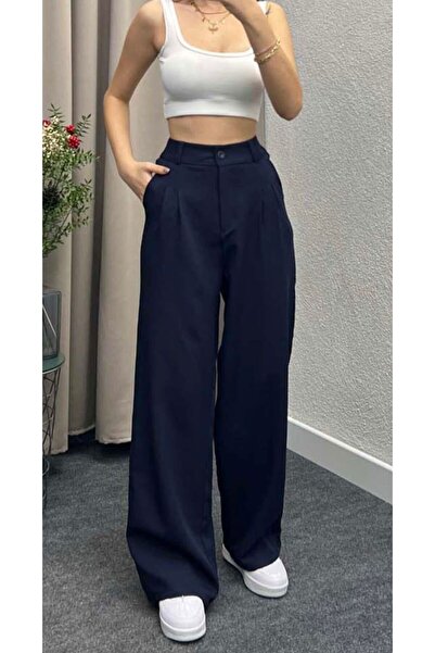 OurStyles AURA>>>>ЖІНОЧІ ШТАНИ З ВИСОКОЮ ТАЛІЄЮ, КИШЕНЯМИ І ПІДГОВОРОМ З ДВОХ ТКАНИН (НОВИЙ СЕЗОН)