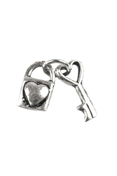 Flo 925 Silver Pendant, Key and Padlock model
