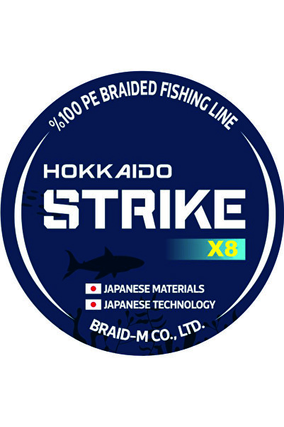 Hokkaido STRIKE BLUE CAMO-MAVİ KAMUFLAJ X8- 8 طبقات 0.10.-MM 300.-متر 3.6.-كجم سحب، حبل، شبكة، خيوط حريرية