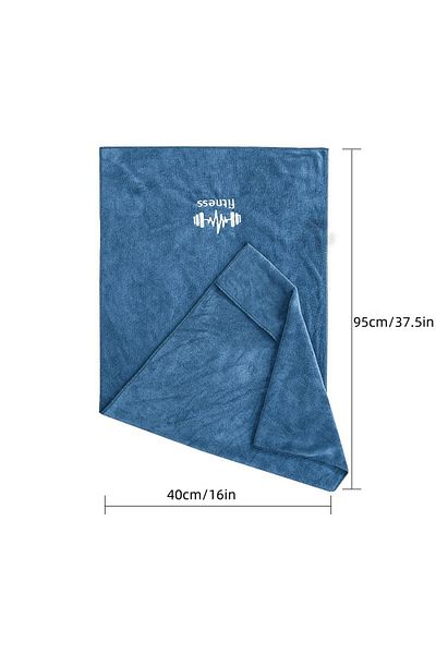 Choice 40x95cm Indigo Fitness Towel for Sports Multifunctional Quick-Drying Towel Gym Equipment Sweat Pad T