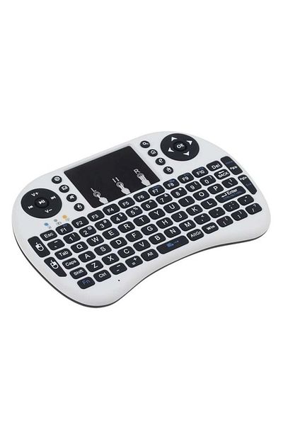 FOXMAG24 Mini tastatură Bluetooth, pentru Android Smart, cu tastă e-mail și control al volumului, albă