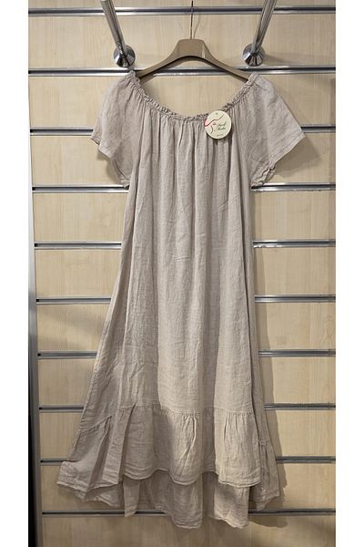 Park Moda Rochie din in italian Guler Gathered
