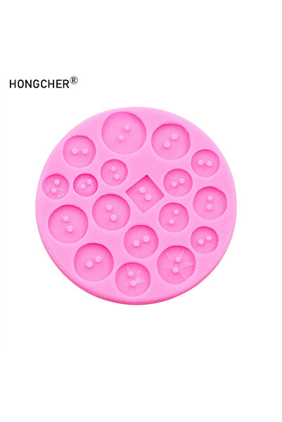 Choice3 Pink Simulation button flower rose chrysanthemum shape silicone mold ...