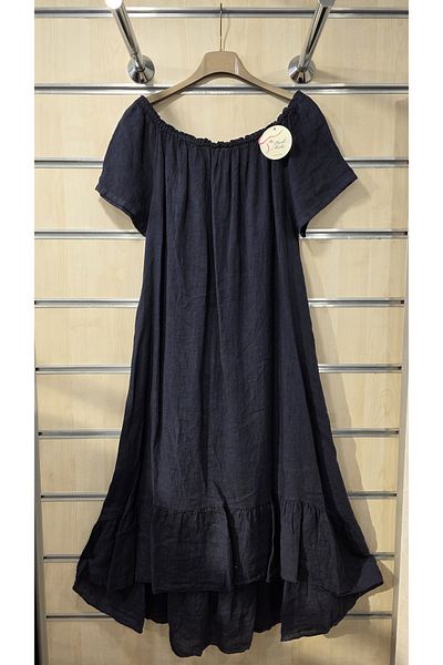 Park Moda Rochie din in italian Guler Gathered