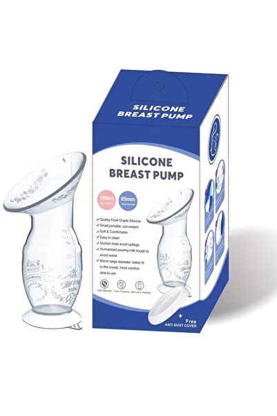 Choice مضخة ثدي يدوية شفافة مع مقياس وخندق تحويل، مضخة رضاعة طبيعية ناعمة من ...