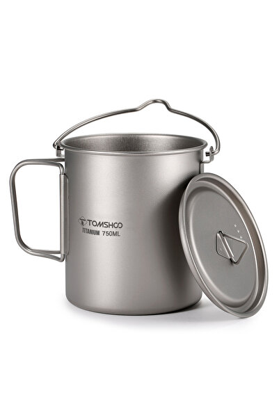 Choice 750ml New Ultralight 750ml Titanium Pot Portable Titanium Water Mug Cu...