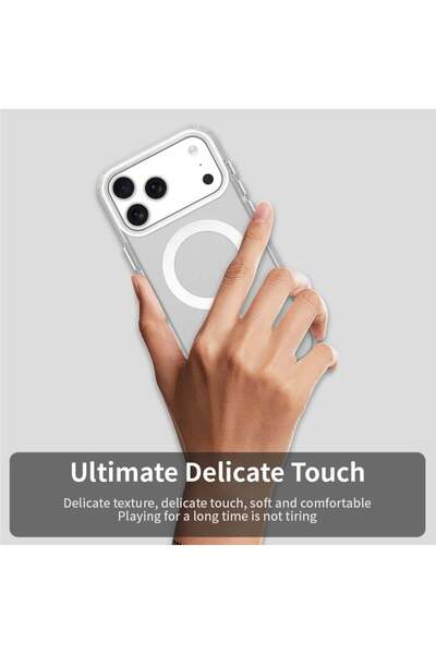 SKYDDAR INNOVATION Θήκη για iPhone 17 Pro Max, CandyCase, Magsafe, σετ αυτοκόλλητων, Λευκή